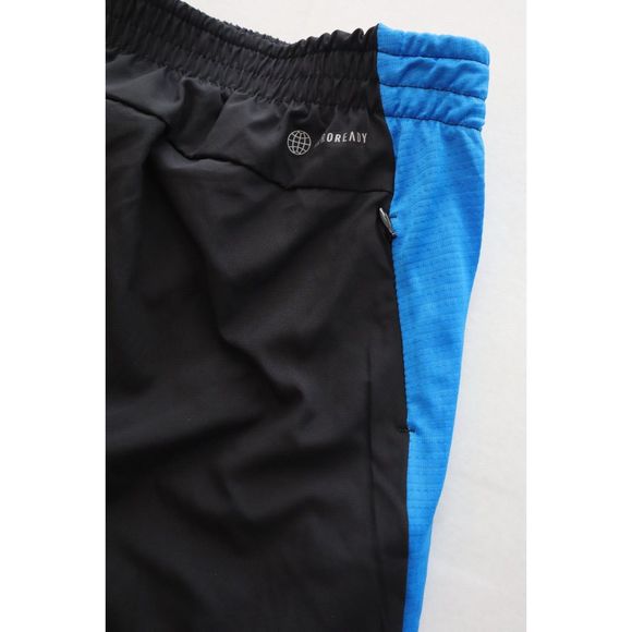 adidas HB7461 Men's Sz Small Black/Blue Own The Run 7" Running Shorts - Picture 5 of 10